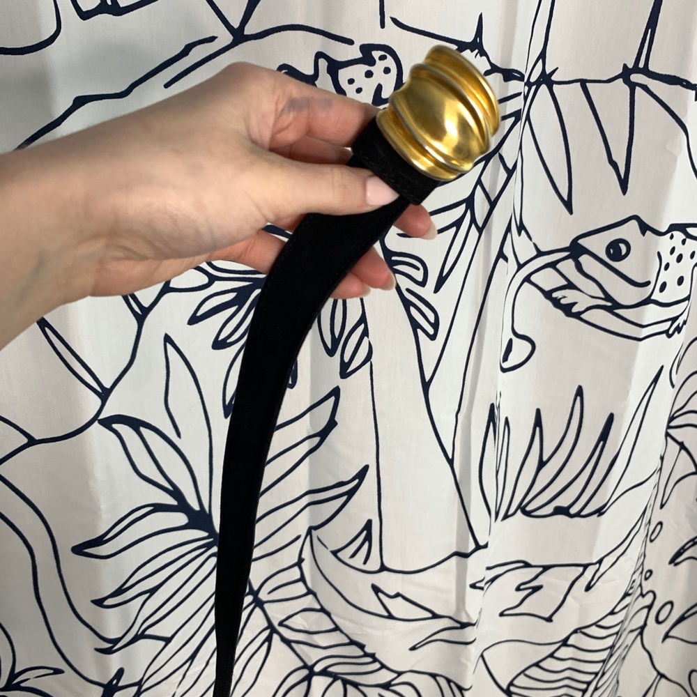 vintage laurel italian leather belt